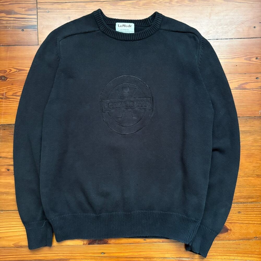 Vintage PGA National Golf Sweater Men's Size M Golf Knit Crewneck La Mode